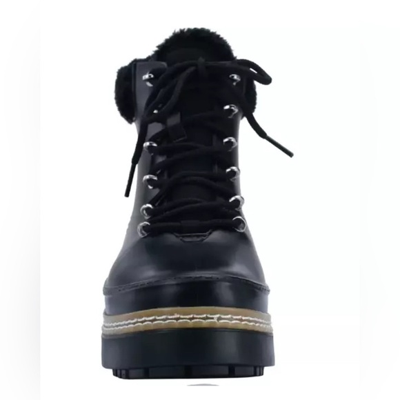 Marc Fisher Women’s Waterproof Winter Lace Up Lug Sole Boots Size 8 - Picture 3 of 10